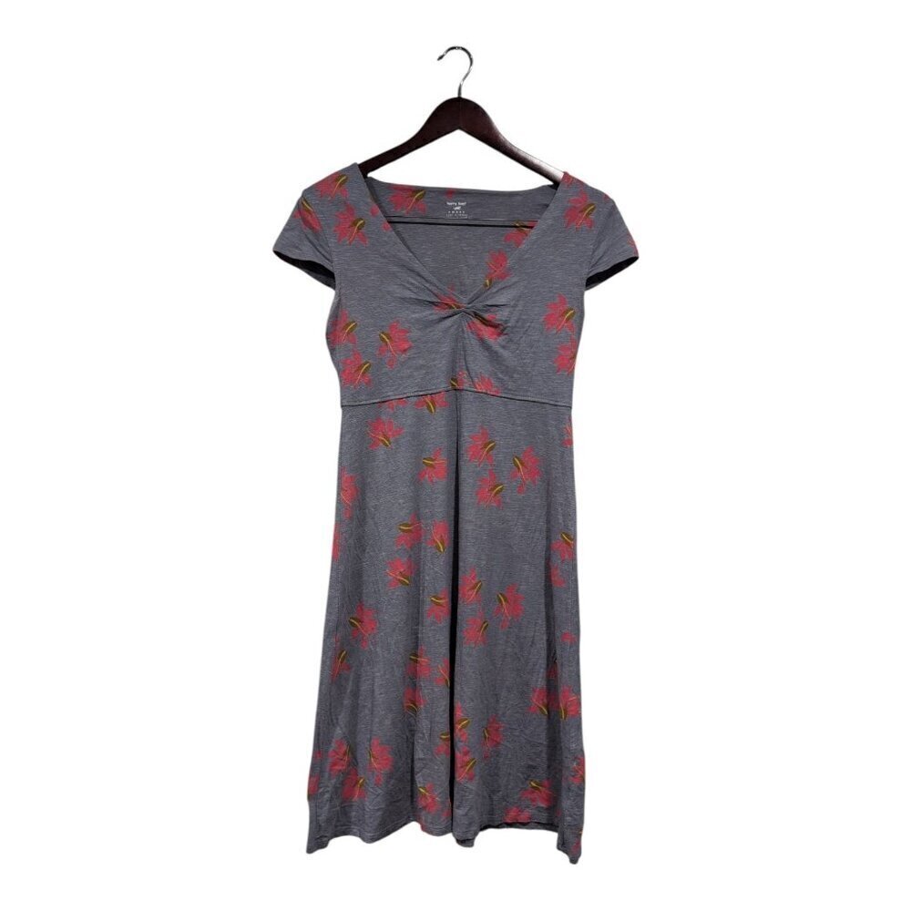 HORNY TOAD & CO Womens Small Floral ROSEMARIE CAP SLEEVE DRESS Travel Casual